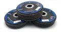 SIGNI 10-Pack Premium Zirconia Abrasive Flap disc for Angle Grinder Grinding Metal Steel (4.5 inch T27 Mixed grit)
