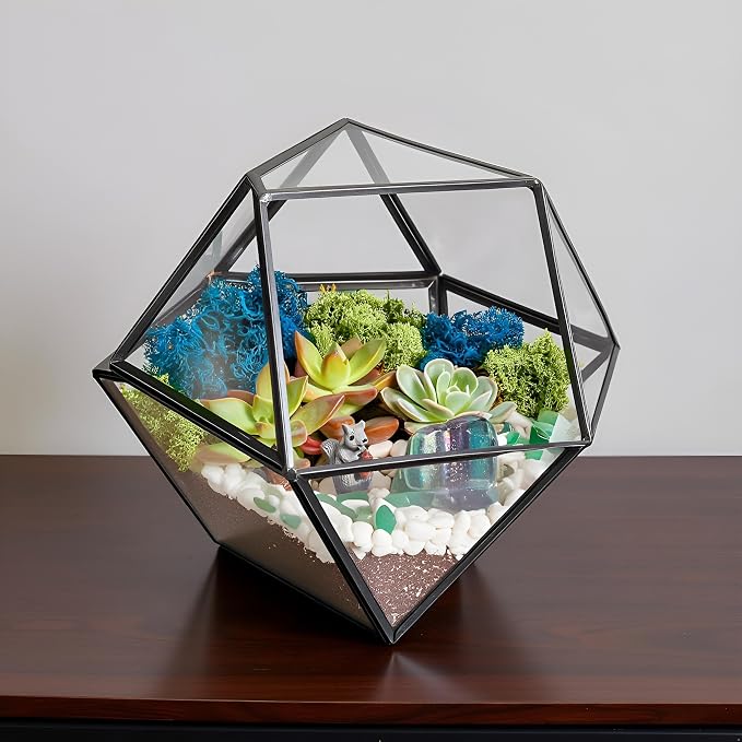 Creations by Nathalie DIY Geometric Glass Terrarium Kit - Image 7