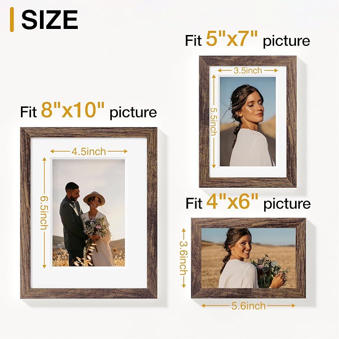 Vittanly 15 Pack Picture Frames Collage Wall Decor - Image 3