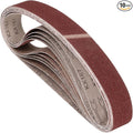10 Pcs Sanding Belts 1 x 42 Inch 40 Grit Aluminum Oxide Abrasive Sandpaper for Belt Sander Metal Grinding Wood Working Weld Rust Removal