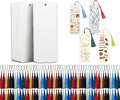 100 Paper Blank Bookmarks with Colorful Tassels – DIY Bookmark Making Kit by Wacantic