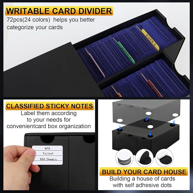 Trading Card Storage Box, 14400+ Card Organizer - Image 4