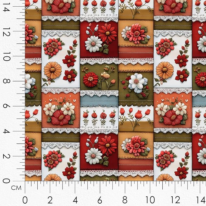 Matryoshka Patchwork Quilting Fabric Panel – 6× Blocks + Bonus Patchwork Sheet - Image 8