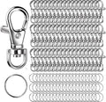 LEOBRO 160PCS Lobster Claw Clasps and Key Rings, Keychain Making Kit, Key Chain by LEOBRO