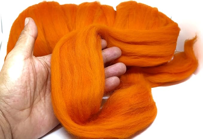 Colored Natural Wool roving Chunky Thick 1 lb. Best Wool - Image 6