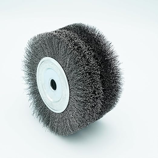 6inch Bench Wire Wheel Brush Set for Rust, Burr, Paint, and Corrosion Removal (12)