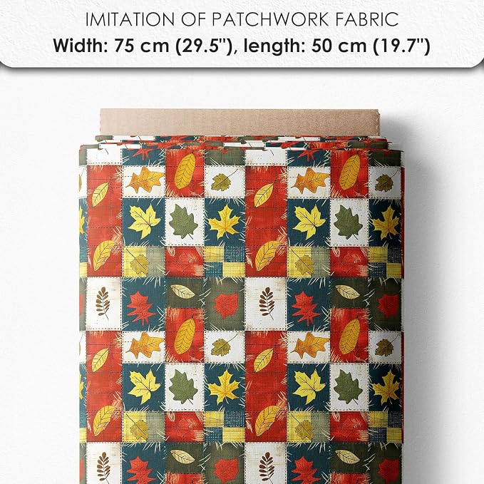 Autumn Girls Patchwork Cotton Fabric Panel – 6 Designs + Bonus Patchwork Sheet - Image 7