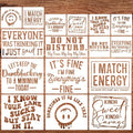 Sarcastic Stencils for Crafts Reusable Funny Stencil Sarcastic Stencils for by SUNVERSE