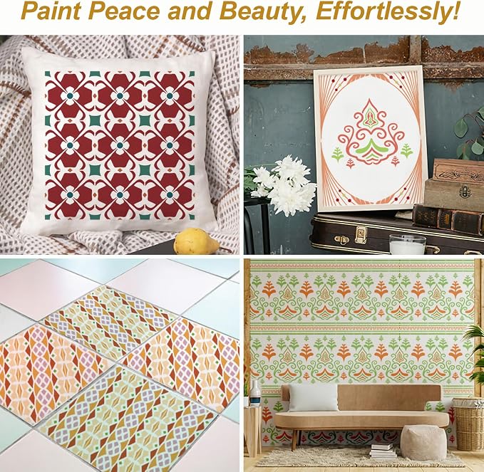 Wall Stencils for Painting Large Pattern, Exquisite Mandala Designs for Wall - Image 2