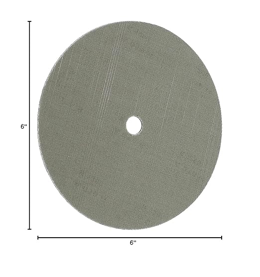 CS Unitec 80985 FIX Disc with Hook & Loop Fasterning, TZ Pyramid, 6" Diameter, A65/280 Grit, (Pack of 10)