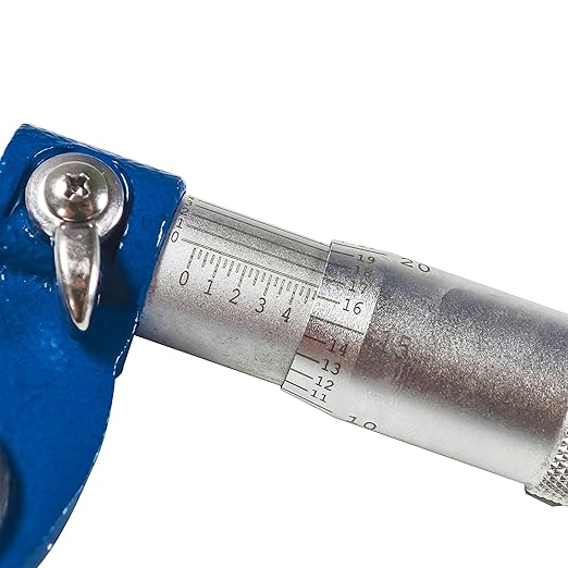 HFS(R) Precision Tube Micrometer with Reloading Ball Spherical Anvil - 0-1"/0.0001" Accuracy for Watch Case Neck Measurement