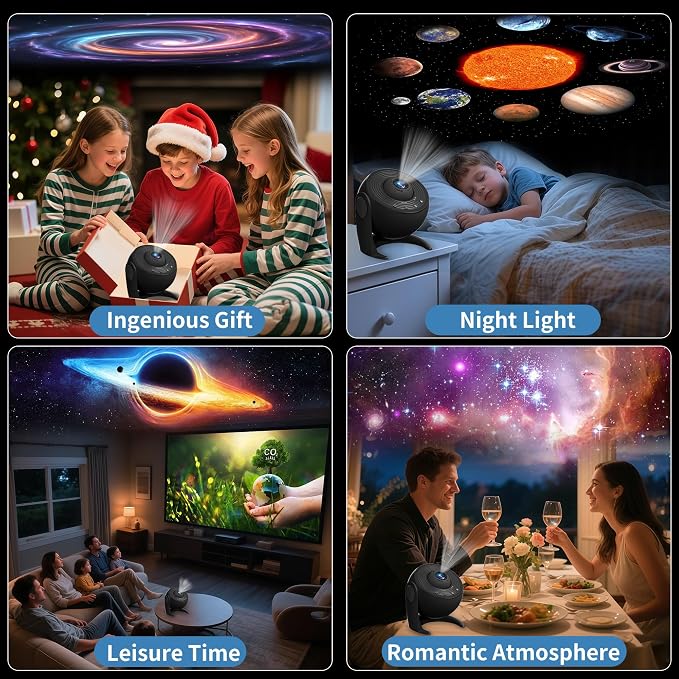 FlyLily Galaxy Projector for Bedroom, 13 in 1 Planetarium Star Projector - Image 6