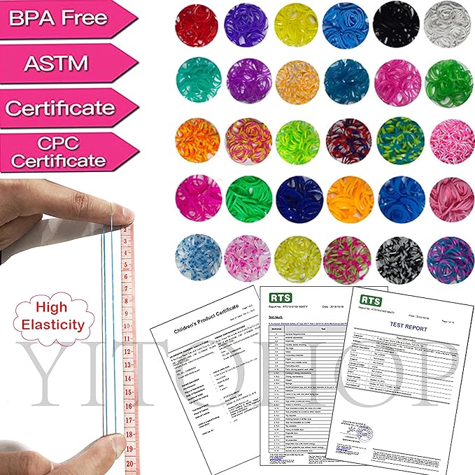 YITOHOP 12080+ Loom Bands Set, Rubber Bands - Image 3