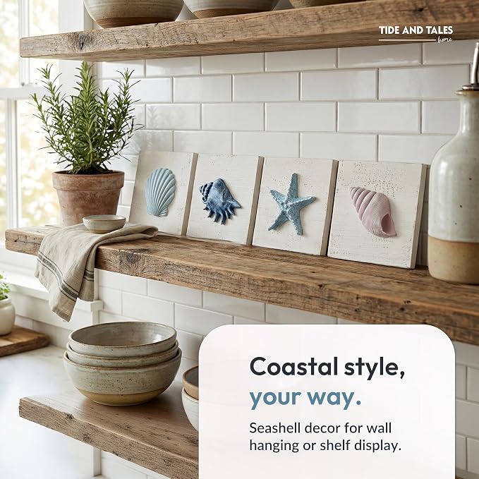 TideAndTales Beach Decor Seashell Wall Art - Image 8