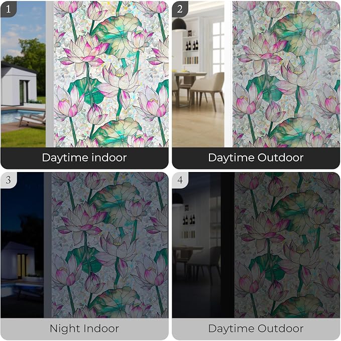 ADD.HERES Window Privacy Film, Stained Glass Decorative Static Cling, Removable - Image 6