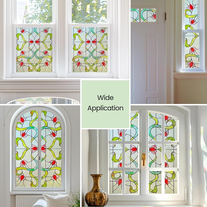 Decorative Window Privacy Film for Bathroom, Front Door - Image 5