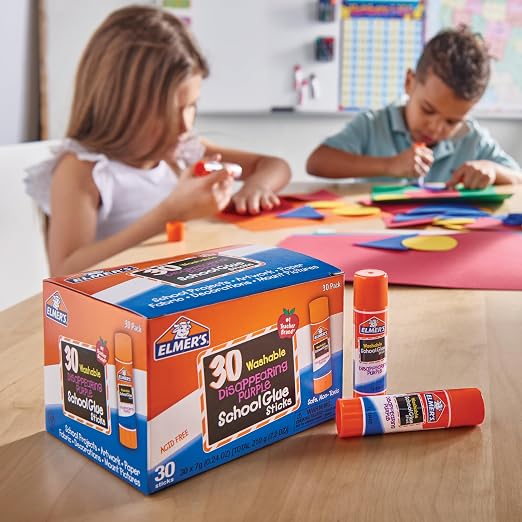 Elmer's Disappearing Purple School Glue Sticks, 7 Grams, Back to School - Image 5