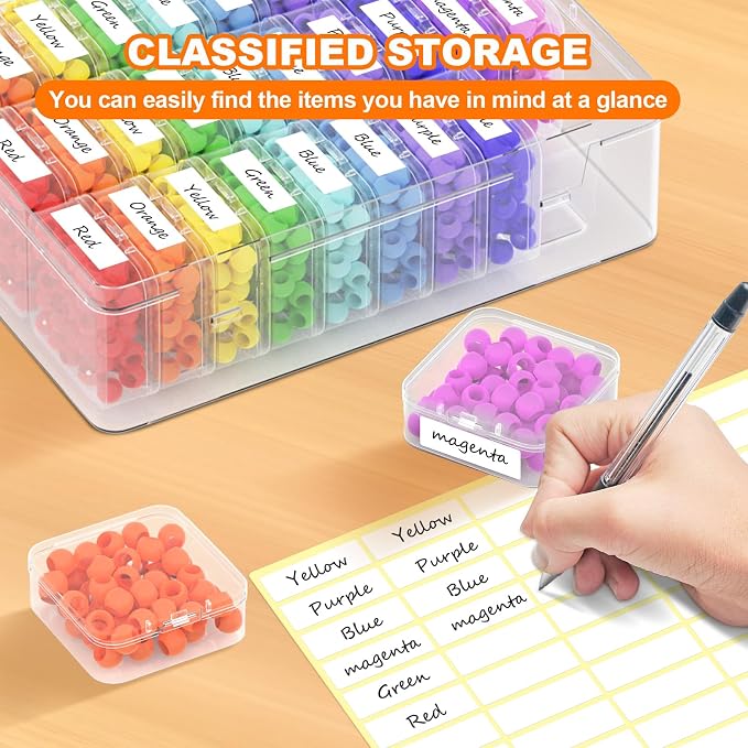 2 Pack 60 Pcs Bead Organizer Box, Craft Storage Box - Image 3