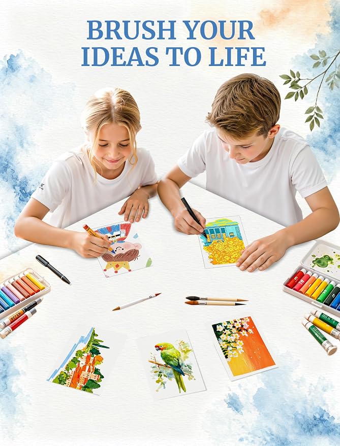 84 Sheets Watercolor Paper 5x7, 110 LB/230 GSM Water Color Paper 5 x 7 - Image 9