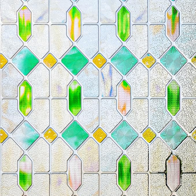 3D Stained Glass Window Film, Decorative Window Privacy Film - Image 2
