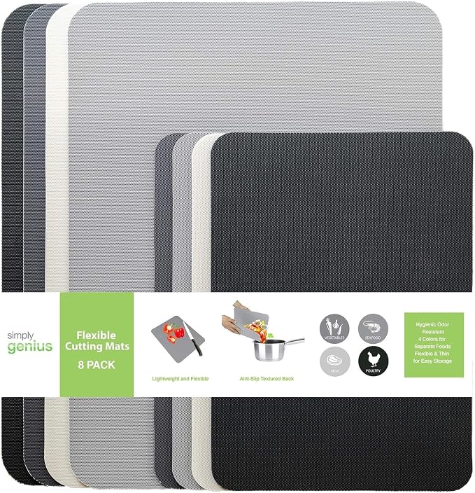 Simply Genius Flexible Plastic Cutting Board Set - Image 6