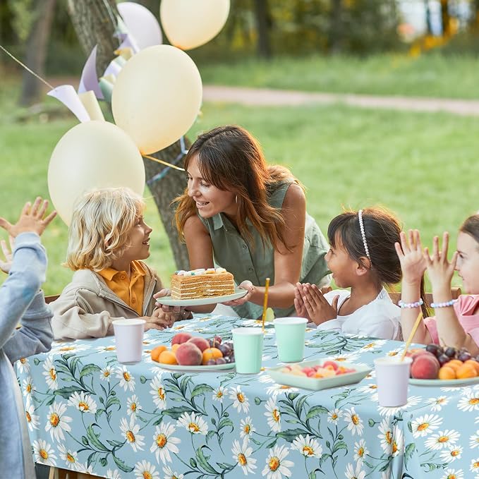 Spring Daisy Flower Tablecloth - Image 5