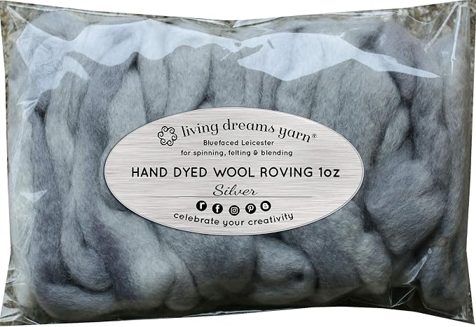 Wool Roving Hand Dyed. Super Soft BFL Combed Top Pre-Drafted - Image 2