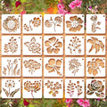 Ymapinc 20 Pcs 2.95 Inch Flower Stencils by Unknown