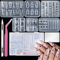 6Pcs Silicone Nail Art Molds Kit by Unknown