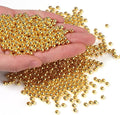 1500pcs Gold 5mm Pearl Beads by chuyau