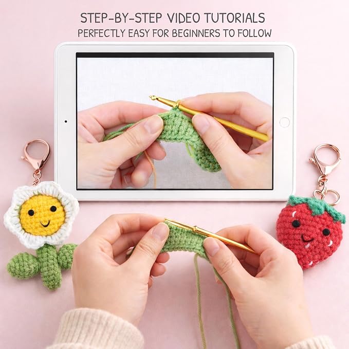HOUSE CREATIVITY Crochet Keychain Kit - Image 5