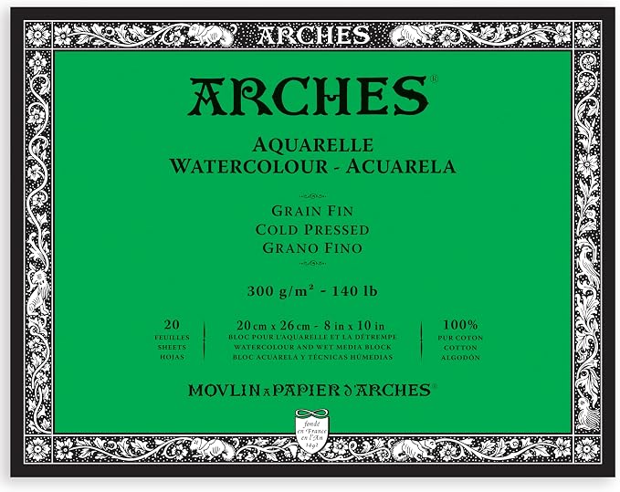 Arches Watercolor Paper Block, Cold Press, 140 pound - Image 2