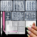 6pcs 3D Flower Silicone Nail Art Molds Kit by Unknown