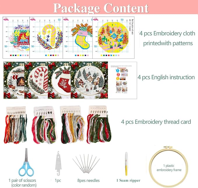 Zhenqing 11 Count Stamped Cross Stitch Kits - Image 4