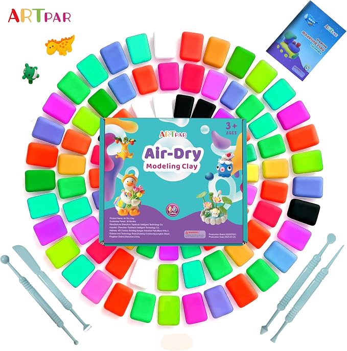ARTPAR Air Dry Clay 66 Colors, Modeling Clay - Image 5