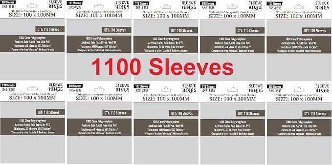Sleeve Kings Etherfields Compatible Card Sleeves 100 X 100 mm by SleeveKings
