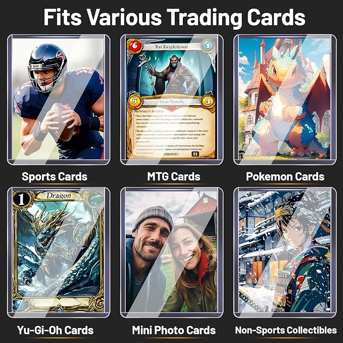 2000 Hard Plastic Card Sleeves – 2000 Toploads, 35PT Baseball Card Protectors - Image 5