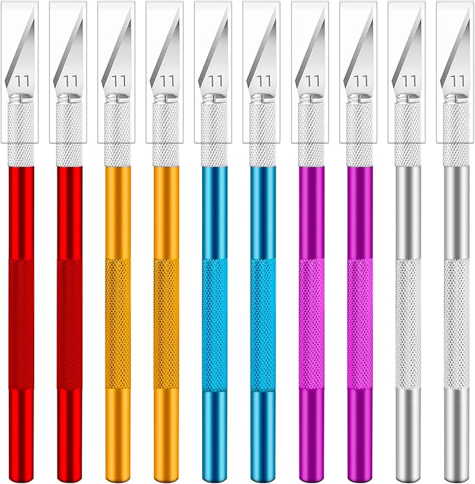 Jetmore 10 Pack Exacto Knife Set, Precision Craft and Hobby Knife by Jetmore