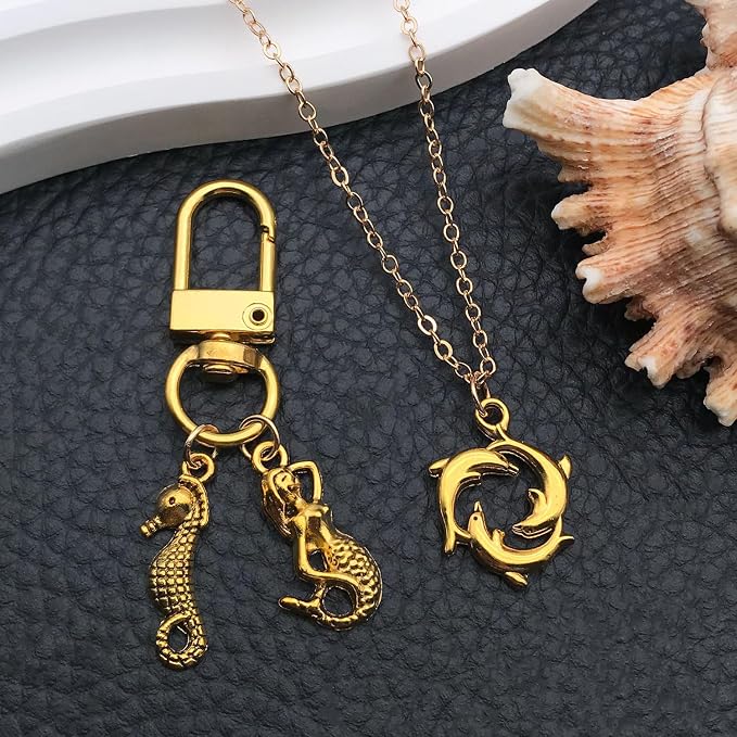 WOCRAFT 60pcs Antique Gold Ocean Bracelet Charms - Image 6
