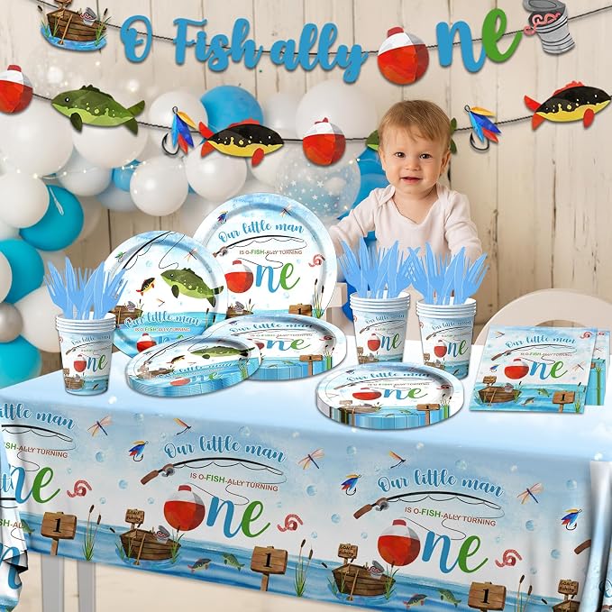 Ofishally One Birthday Decorations - Image 4