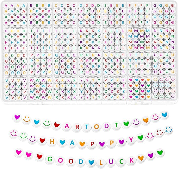 ARTDOT 1400 Pieces Letter Beads by ARTDOT