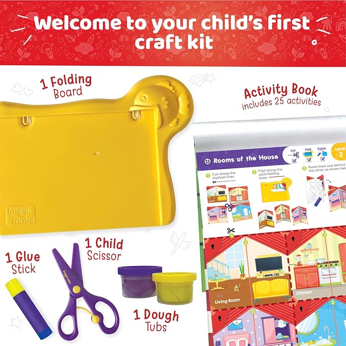 Imagimake My First Craft Kit, 25 Mess-Free Activities - Image 2