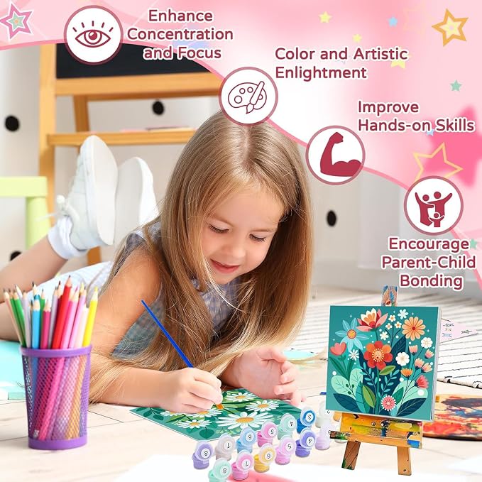 cviokrdu 4 Pack Paint by Numbers Kit - Image 4