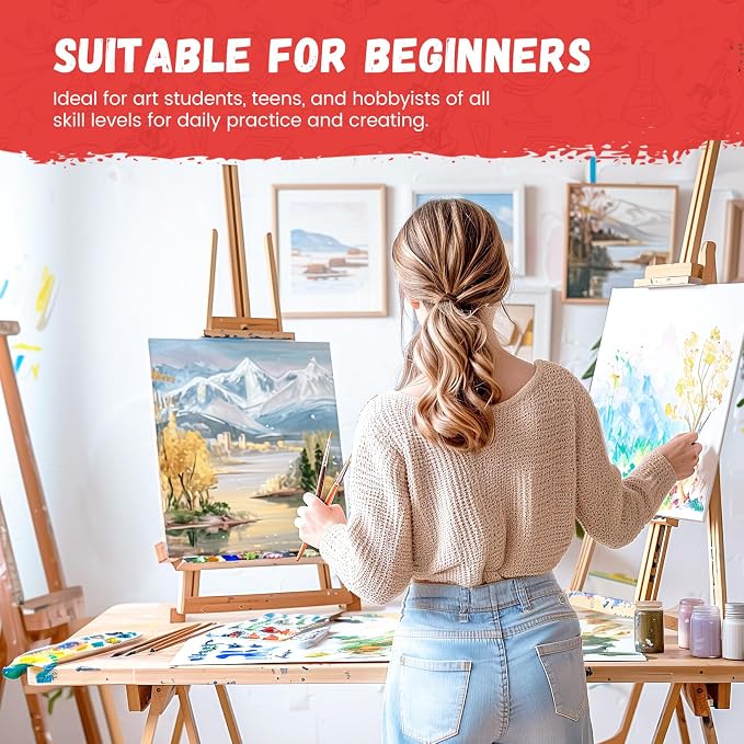 Simetufy 12 Pcs 12x16Inch Large Canvas Boards - Image 2