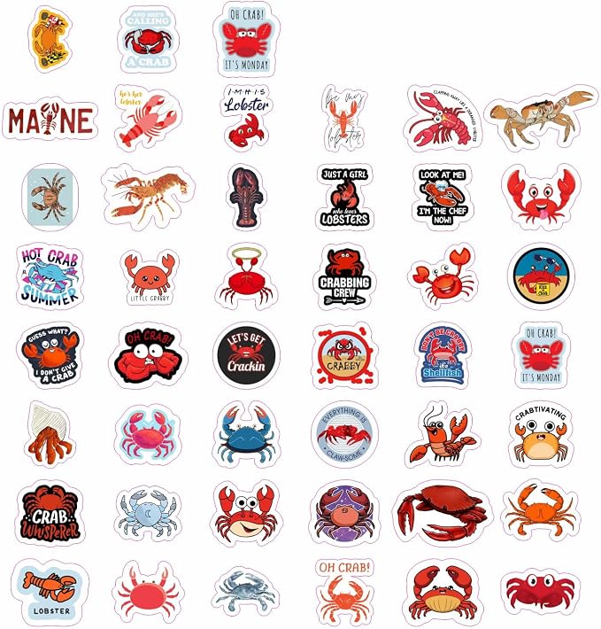 BulbaCraft Crab & Lobster Stickers - Image 3