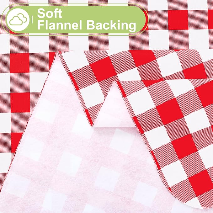 Smiry Oval Table Cloth, Waterproof Vinyl Tablecloth - Image 4