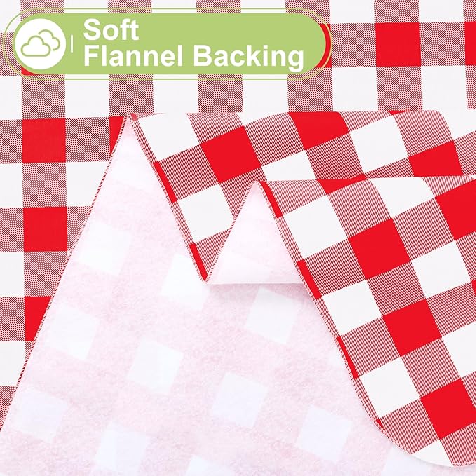 Smiry Rectangle Table Cloth, Waterproof Vinyl Tablecloth - Image 4