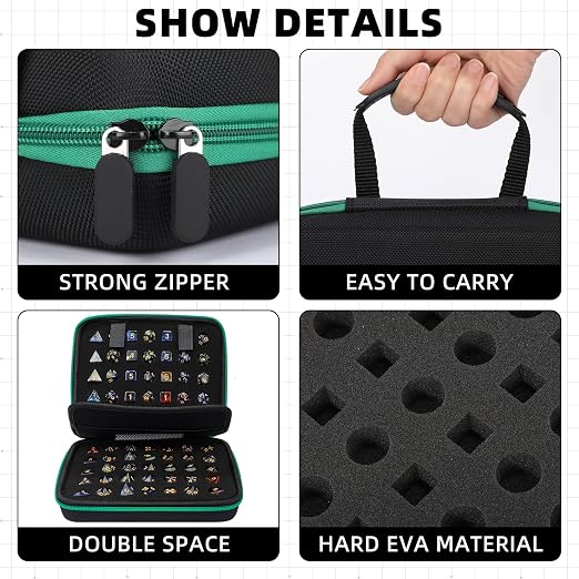 Aoriher 1 Pcs Dice Case with Removable Slotted Tray - Image 6