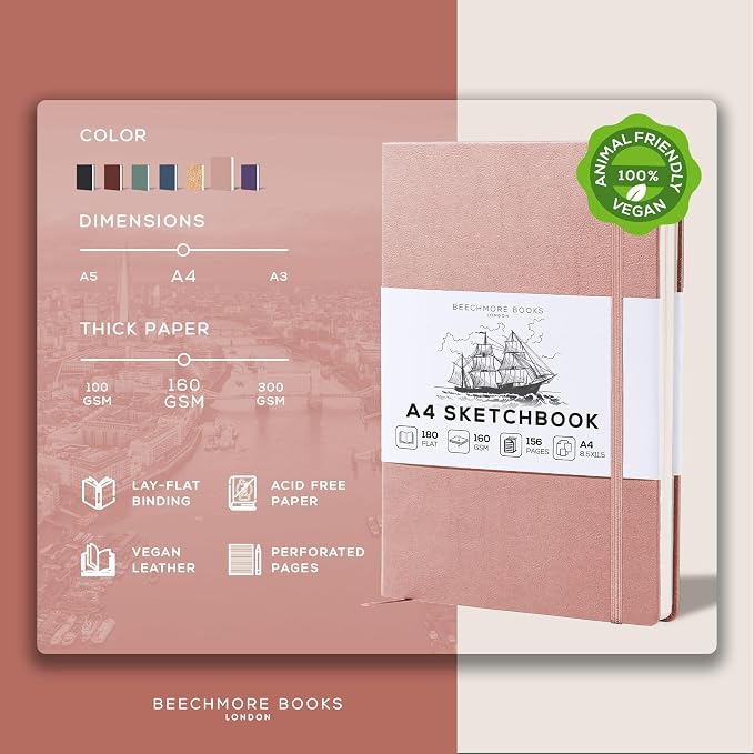 Beechmore Books A4 Mixed Media Sketchbook - Image 2