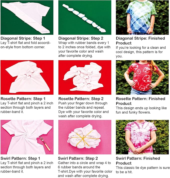 7 Colors Tie Dye Kit, 13.52oz Jumbo-Size Fabric Dye - Image 4